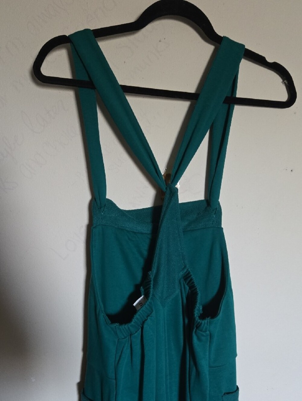 JS14 NWT Noflik Adjustable Knot Strap Overall Wide Leg Relaxed Fit Flowy Pockets - Picture 8 of 12